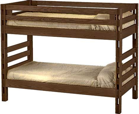Ladder Design Bunk Bed from Crate Design Furniture for kids, teens, or adults by Bunk Beds Canada of Vancouver. 