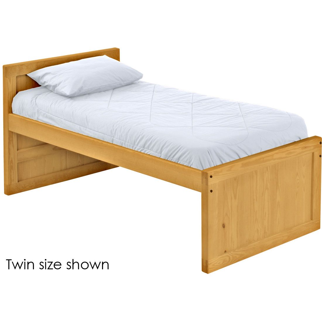 Solid Wood Captain Bed - Panel Design - 3926