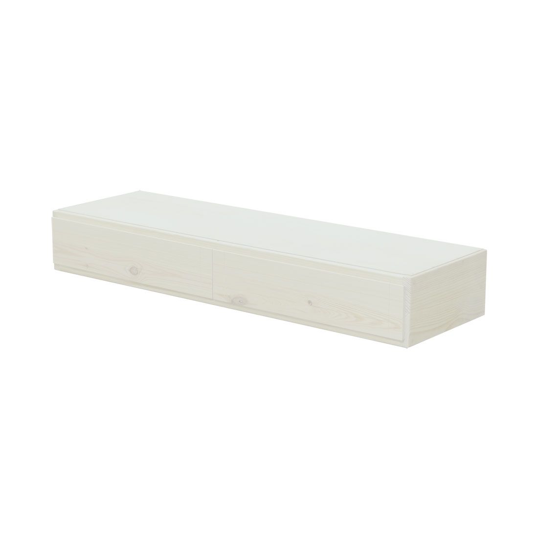 Solid Wood Under Bed Storage - WildRoots Collection - 2 Drawers 57" W