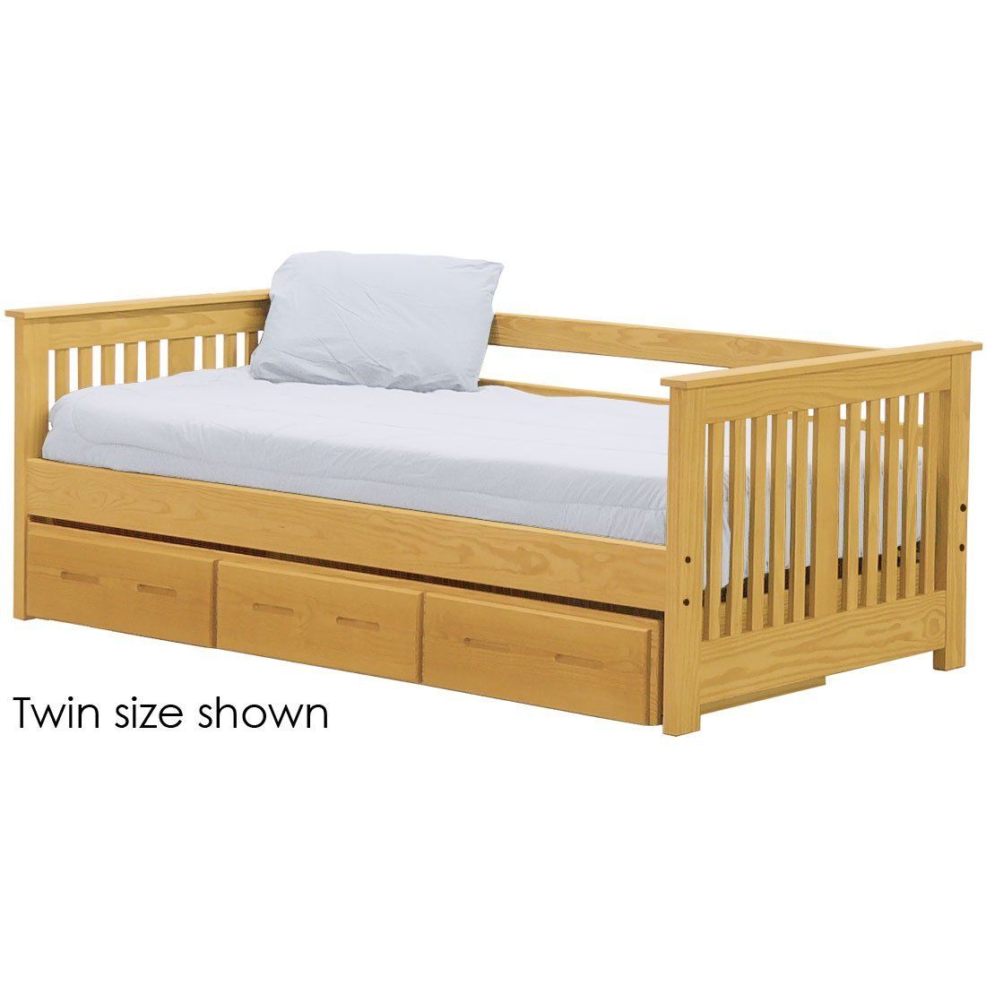 Solid Wood Daybed - Shaker Design - w 3 Drawer unit