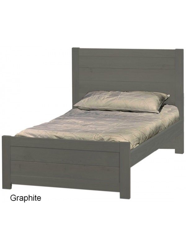 Solid Harwood WildRoots Design Platform bed by Crate Design Furniture, Bunk Beds Canada.