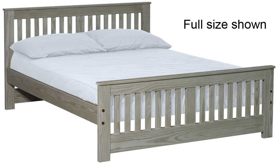 Solid Hardwood Shaker Design Platform bed by Crate Design Furniture, Bunk Beds Canada