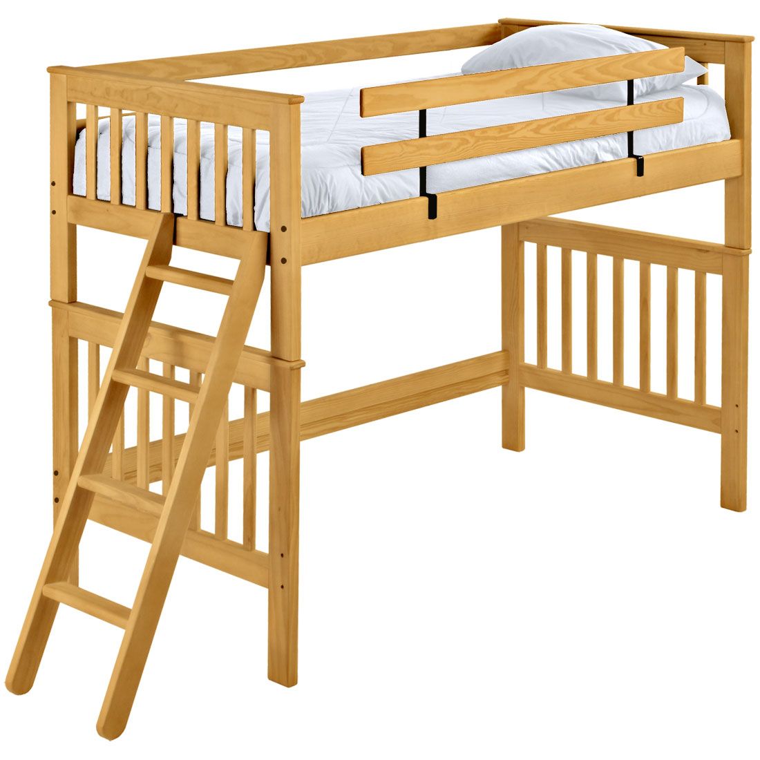 Mission Design Loft Bed. Mission Design Loft Bed. Solid wood bunk bed. Made in Canada Bunk Bed. Bunk Beds Canada. Loft Beds for adults.