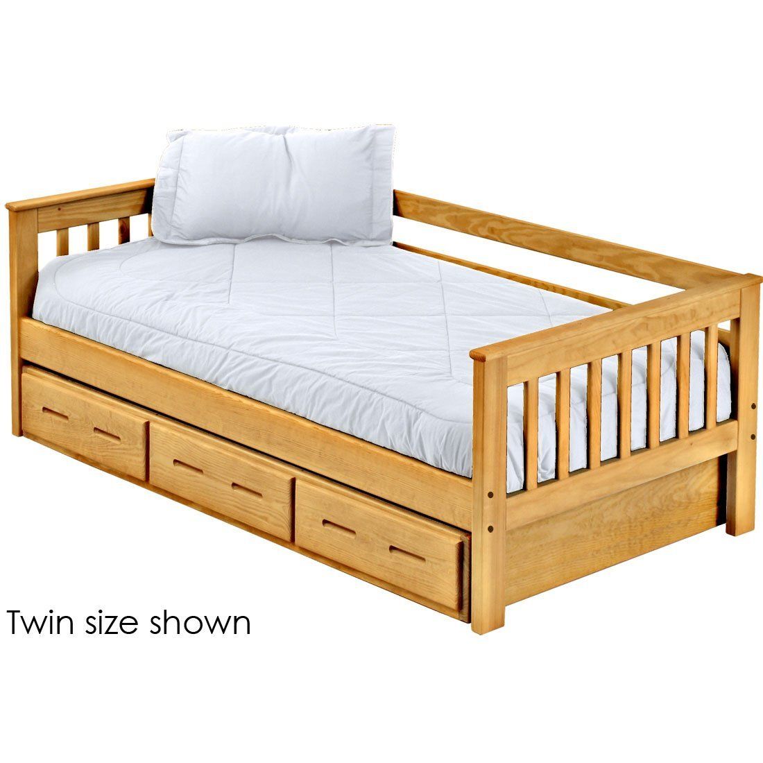 Solid Wood Daybed - Mission Design - w Trundle drawer