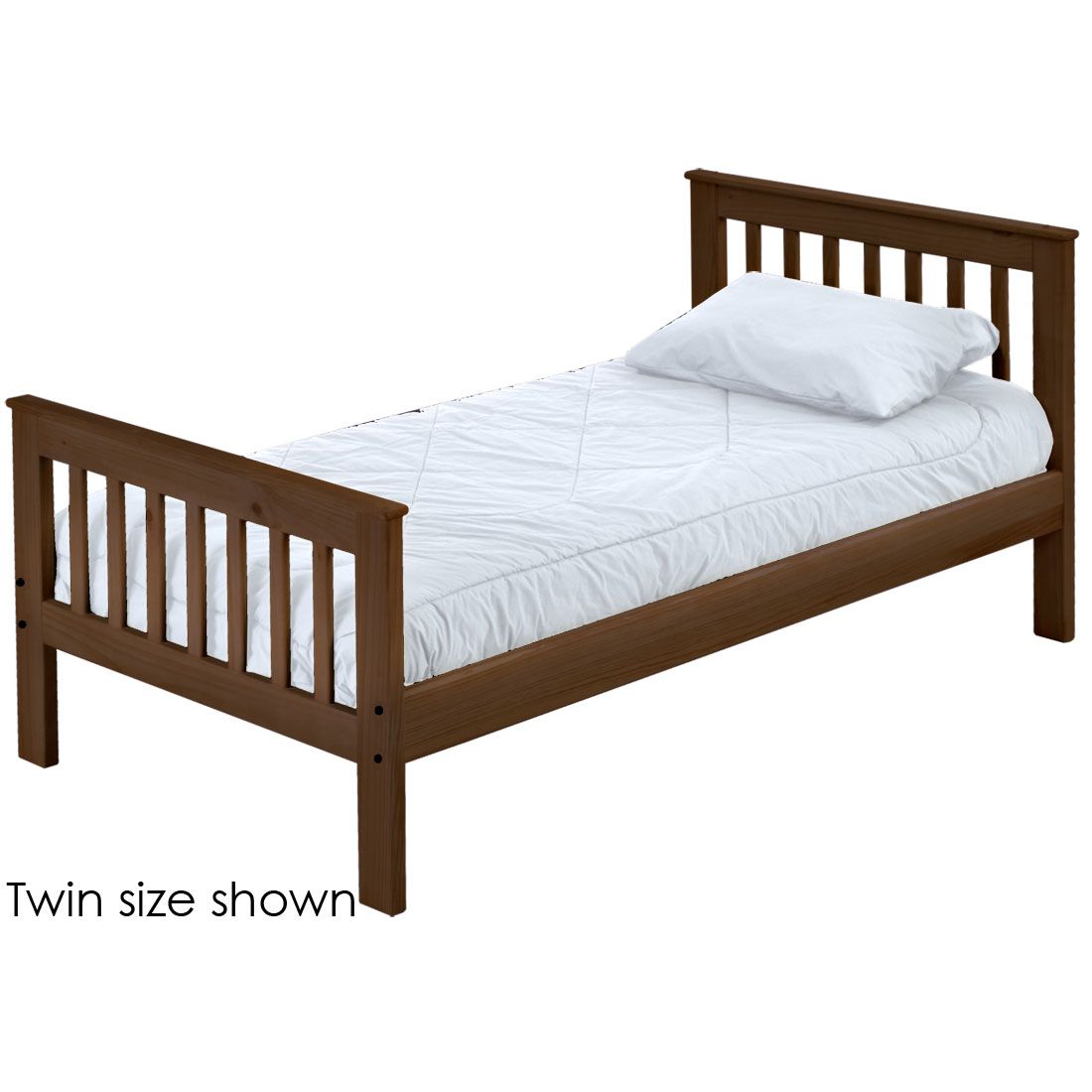 Solid Hardwood Mission Design Platform bed by Crate Design Furniture, Bunk Beds Canada