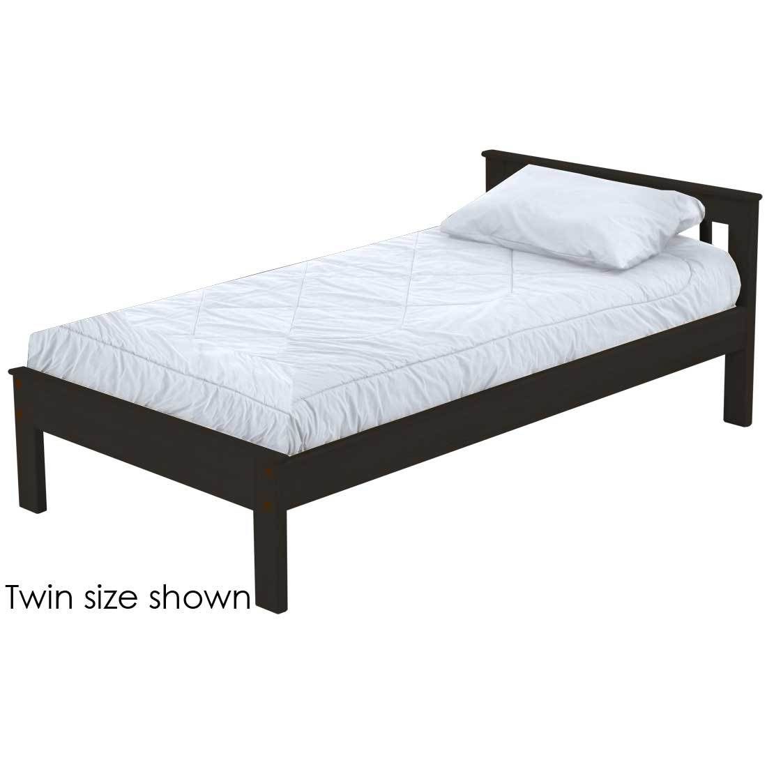 Solid Hardwood Mission Design Platform bed by Crate Design Furniture, Bunk Beds Canada