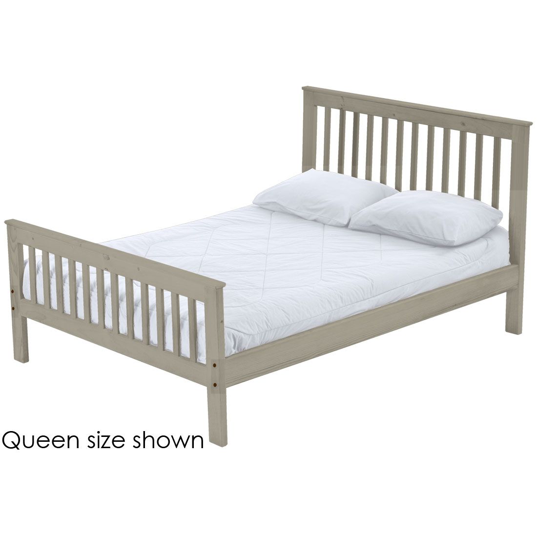 Solid Wood Platform Bed - Mission Design - 4429