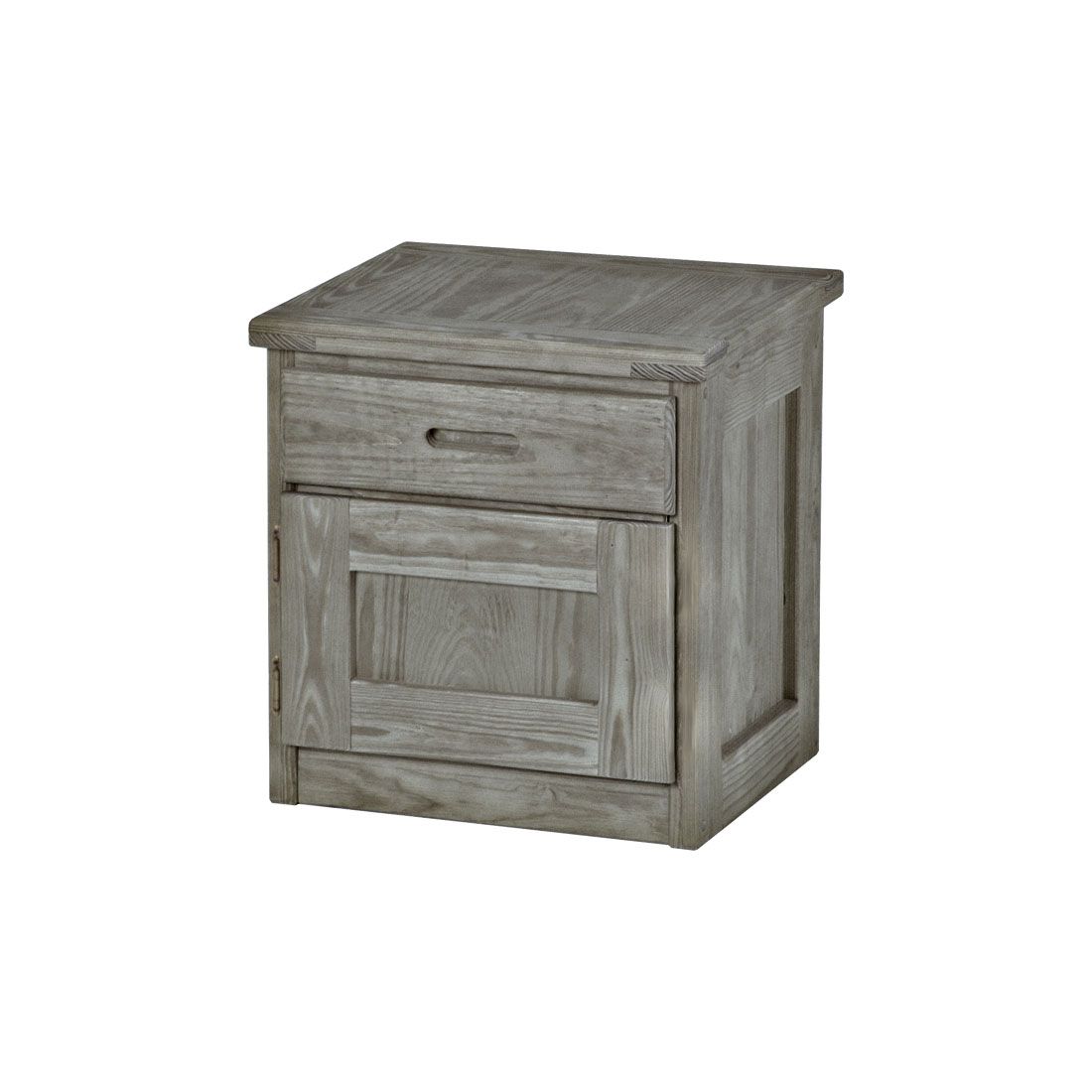 Solid Wood Nightstand - Cottage Collection - w Left Hinge - 24" H