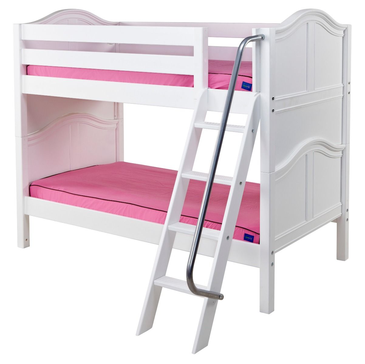 Solid Wood Bunk Bed w Angle Ladder - Modular Design