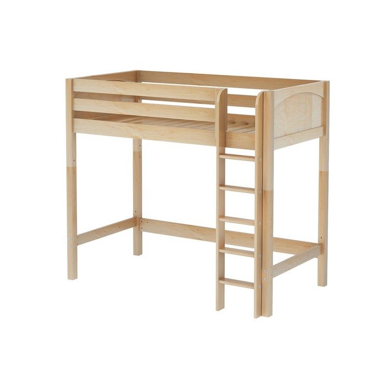Solid Wood Loft Bed w Vertical Ladder - Modular Design