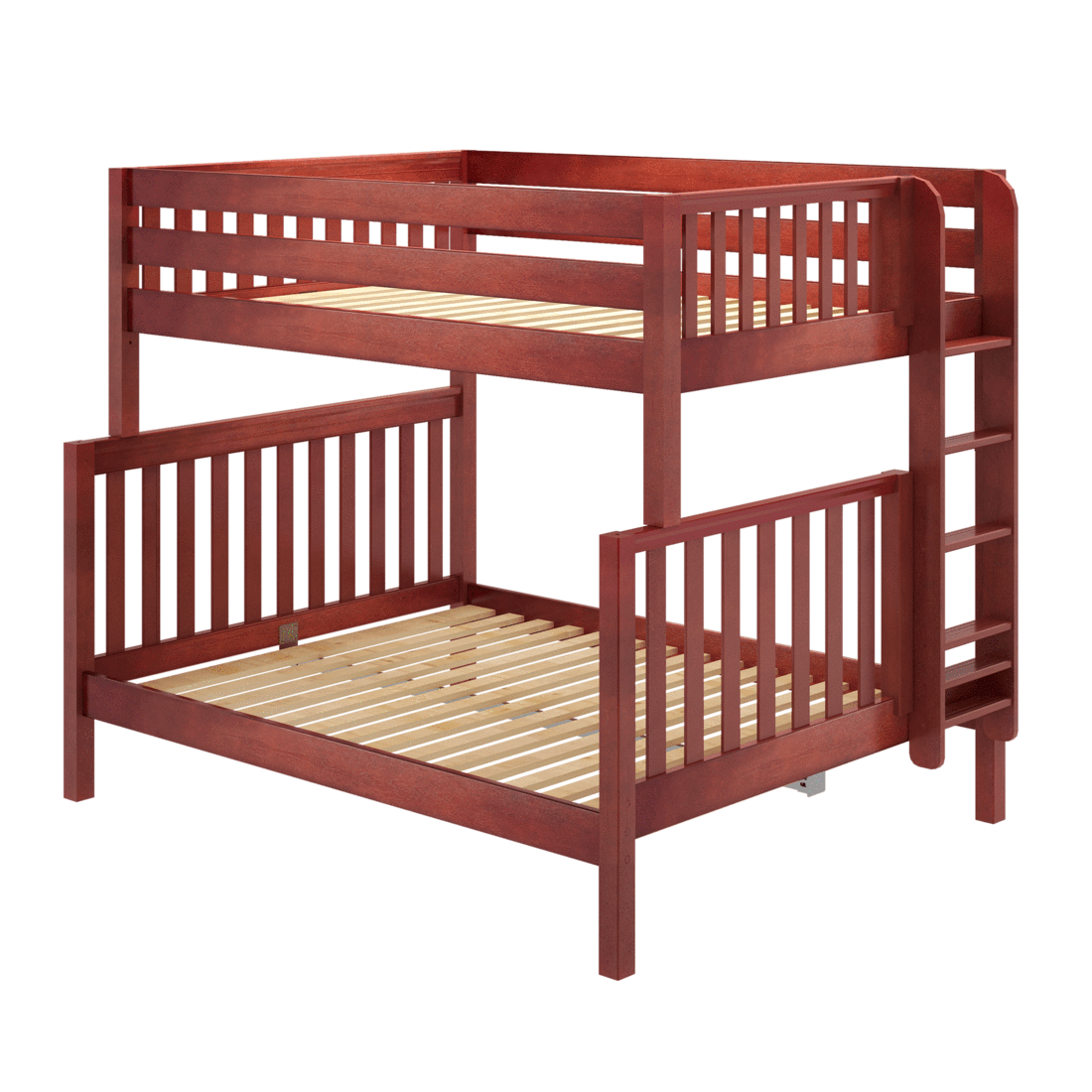 Solid Wood Bunk Bed w Vertical Ladder on End - Modular Design