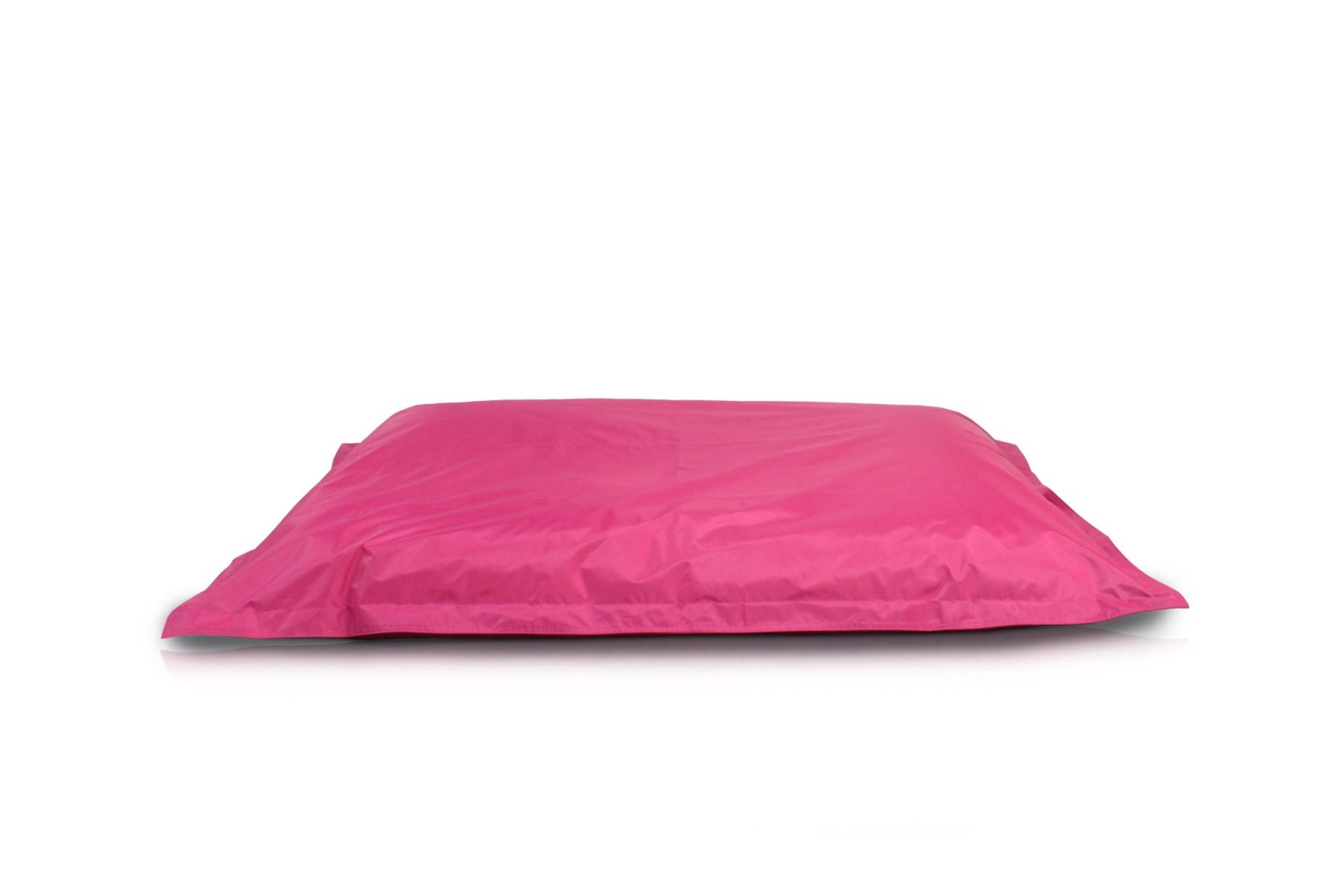 Image of a Medium Bean Bag Chair in Fuchsia or Pink Color in modern rectangular shape, fatboy style, by Bunk Beds Canada.